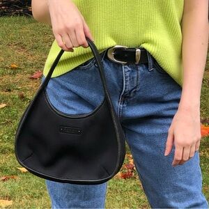 mini black vintage coach bag